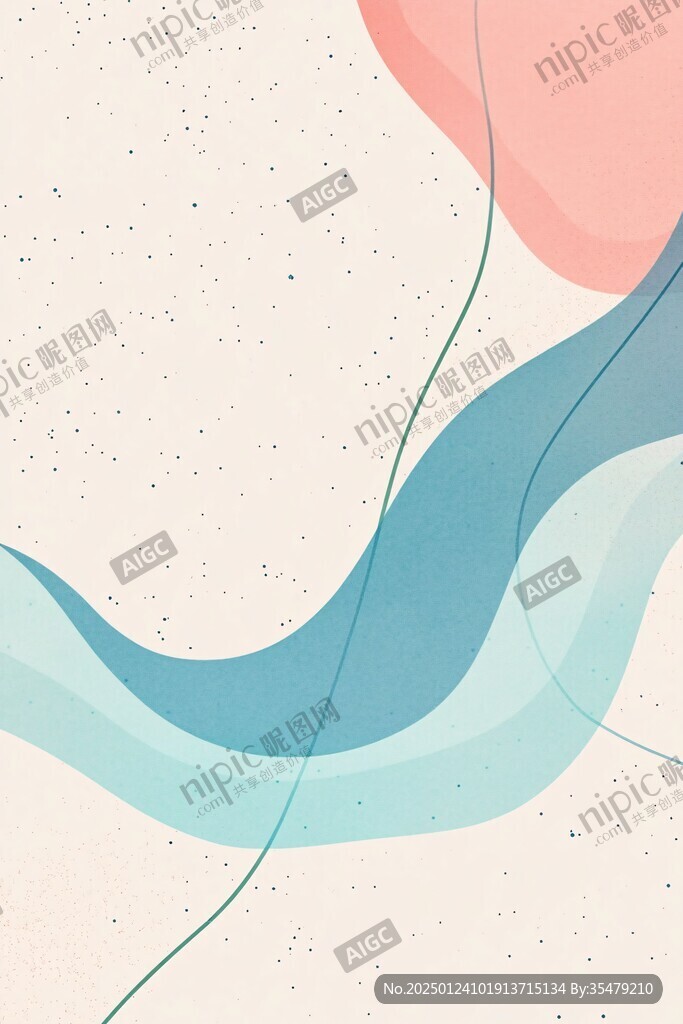 简洁大气拼色曲线纹理