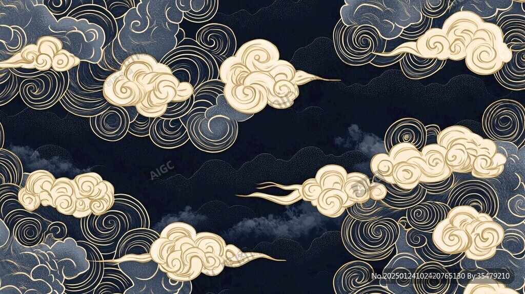 宋代云图高端云纹装饰