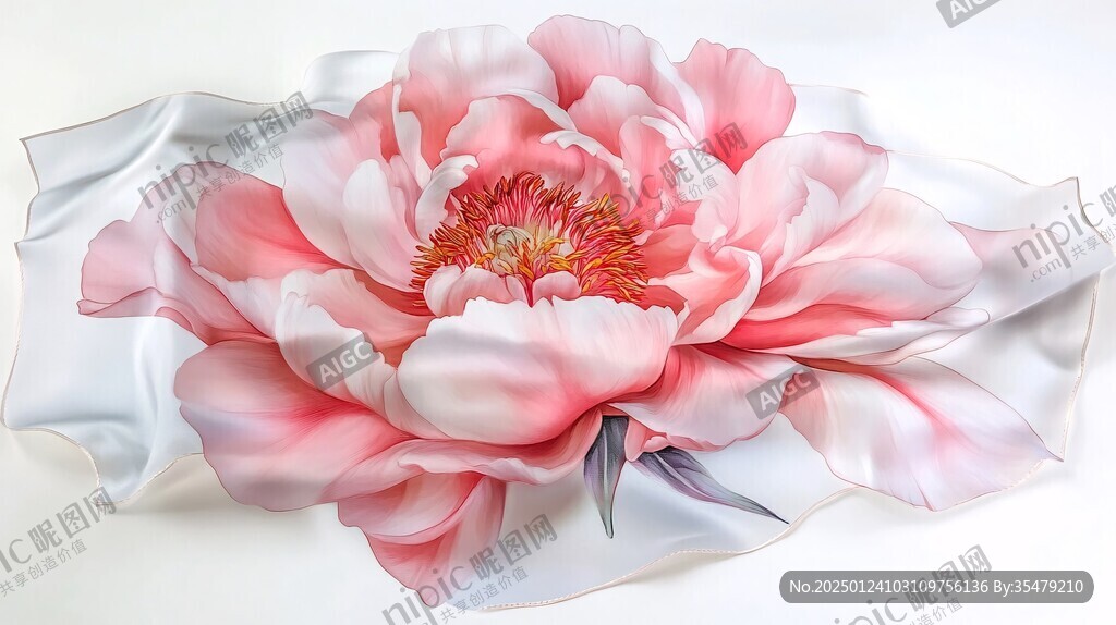3d软包牡丹花