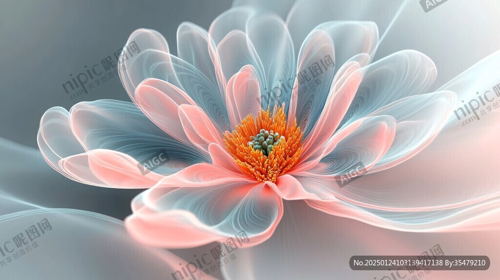 3d立体唯美花卉