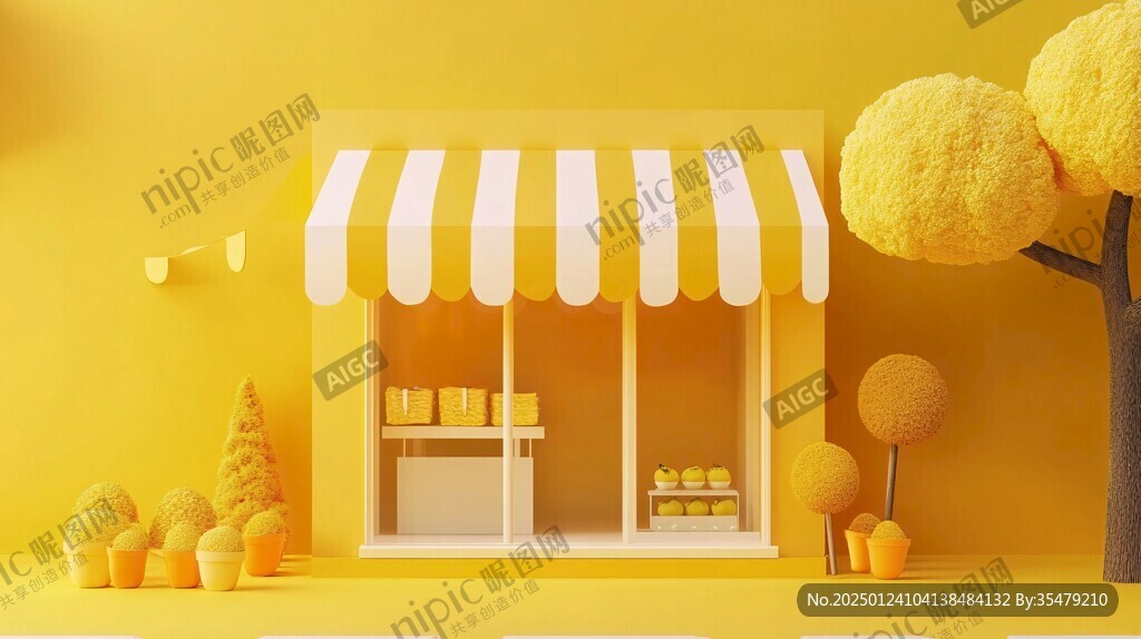 甜品店展位背景