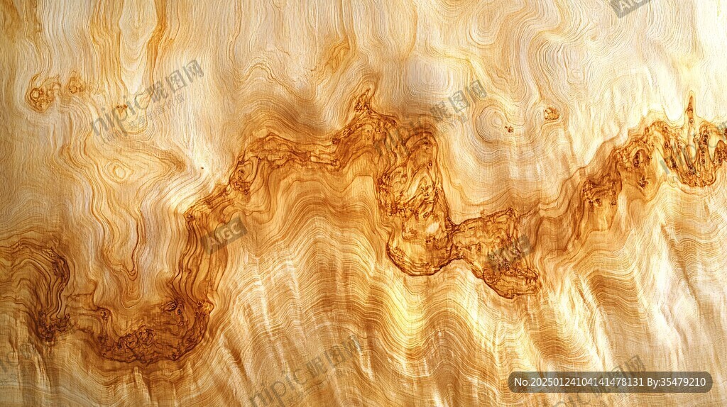 流体画金色山河