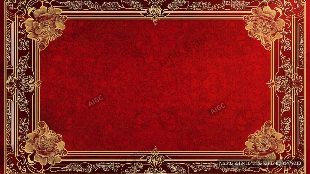 红金色欧式背景