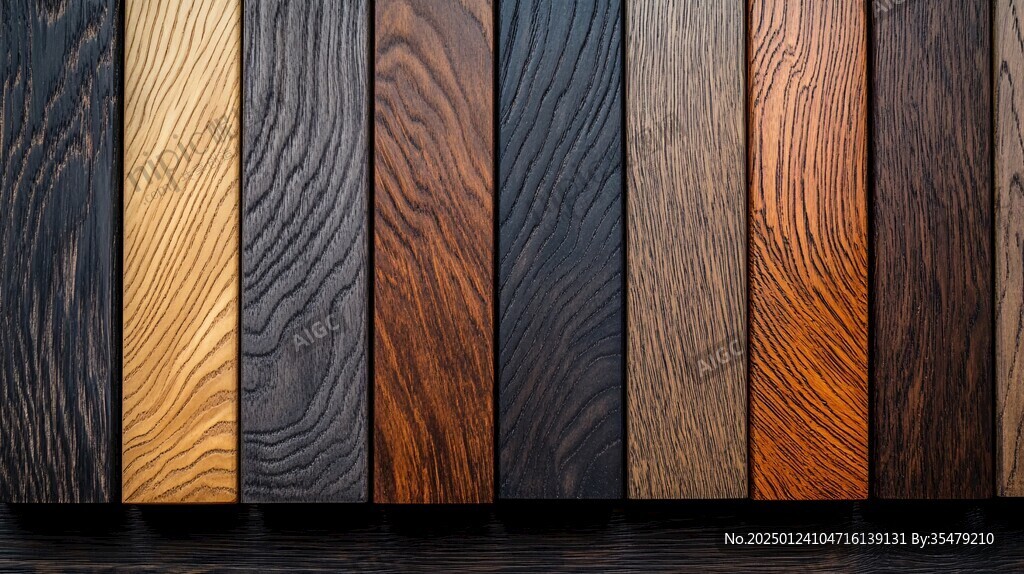 多种颜色木板木材