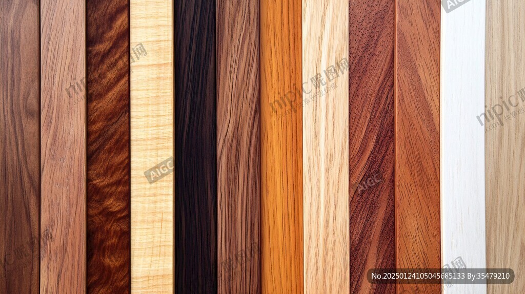 多种颜色木板木材