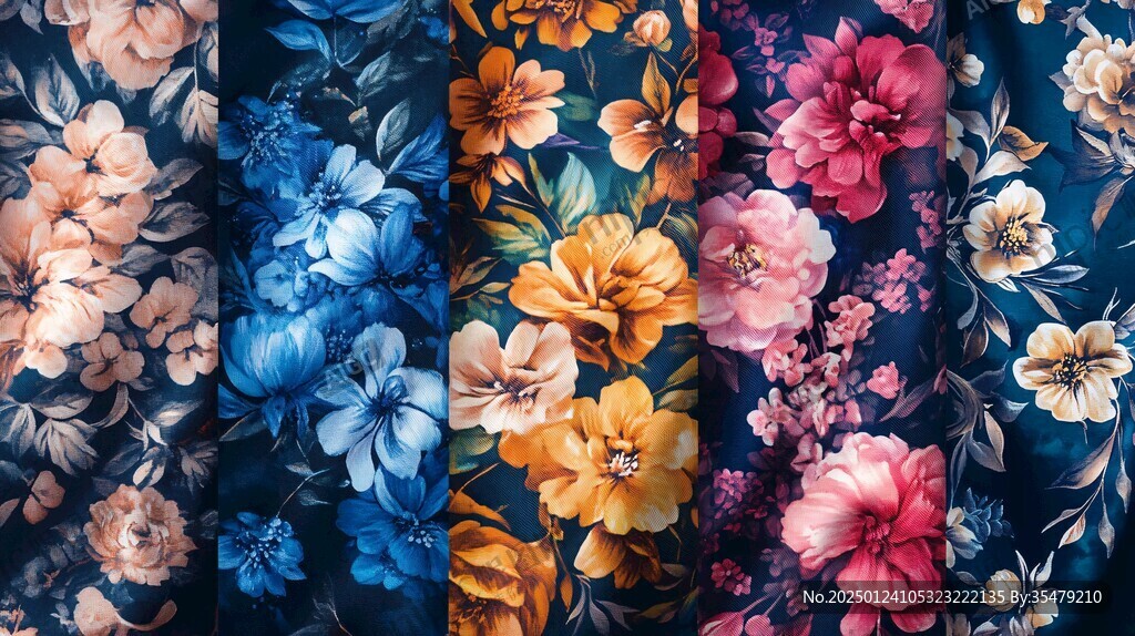 服装数码印花花卉素材