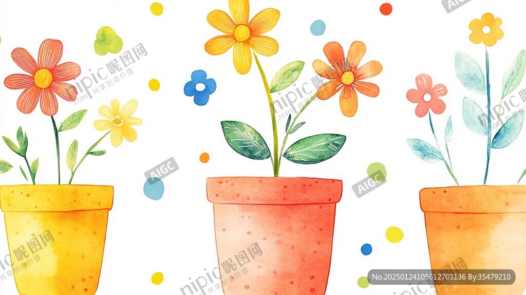 花盆背景图