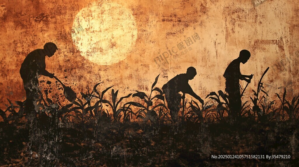 努力工作粮食系列作品