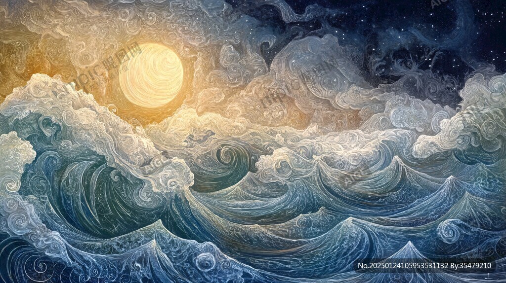 海洋流体画宇宙