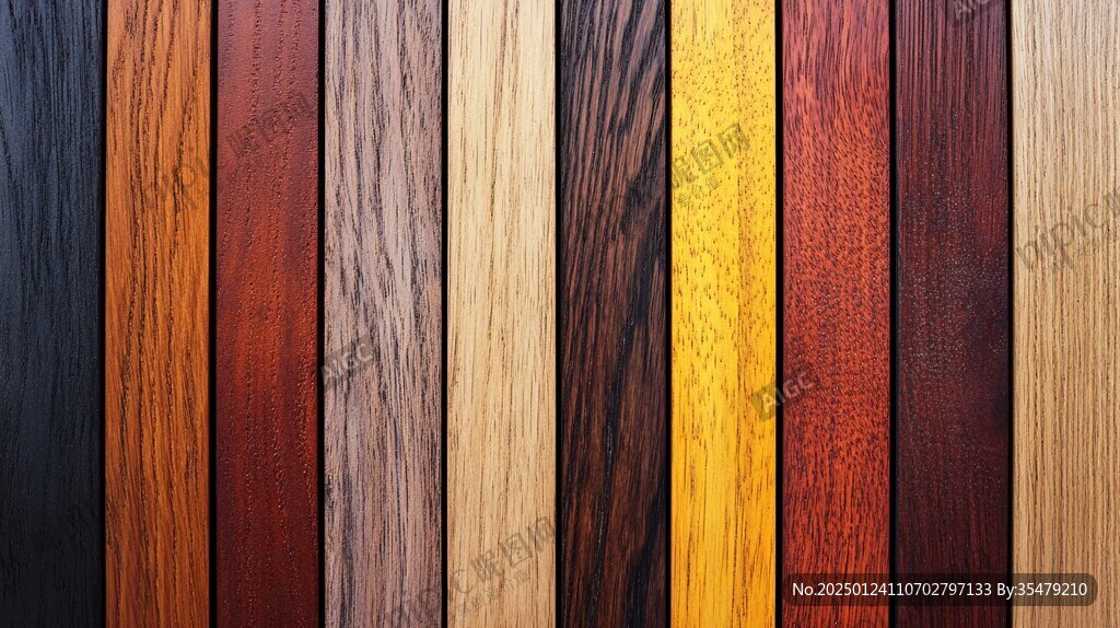 多种颜色木板木材