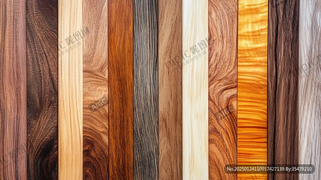 多种颜色木板木材