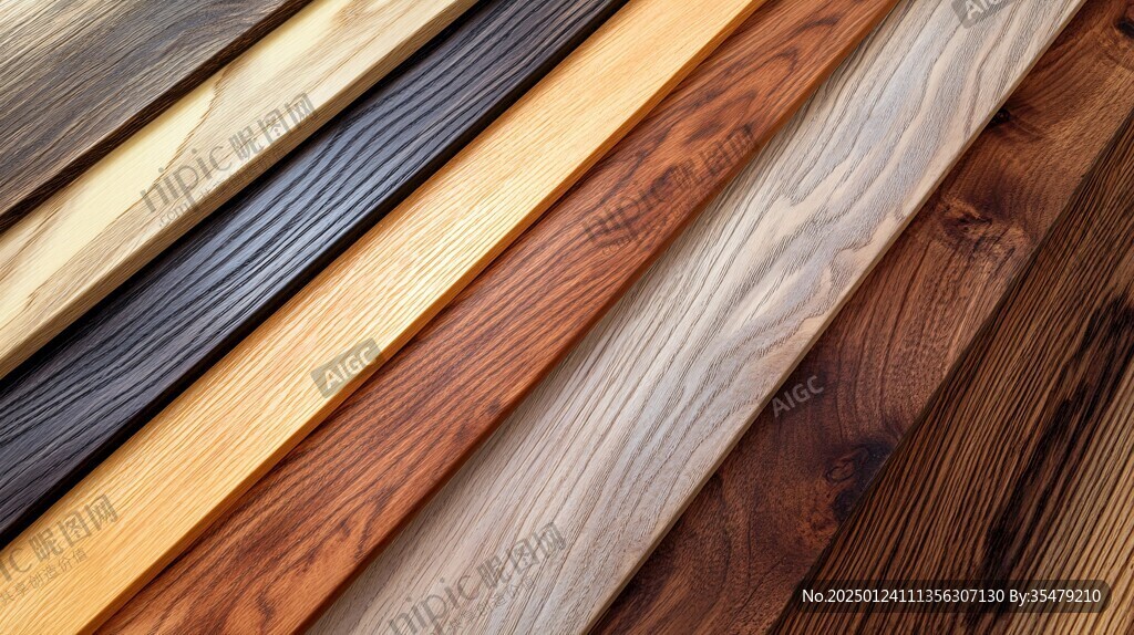 多种颜色木板木材