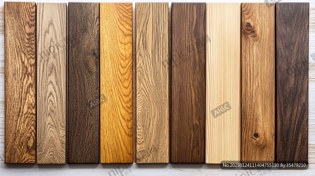 多种颜色木板木材