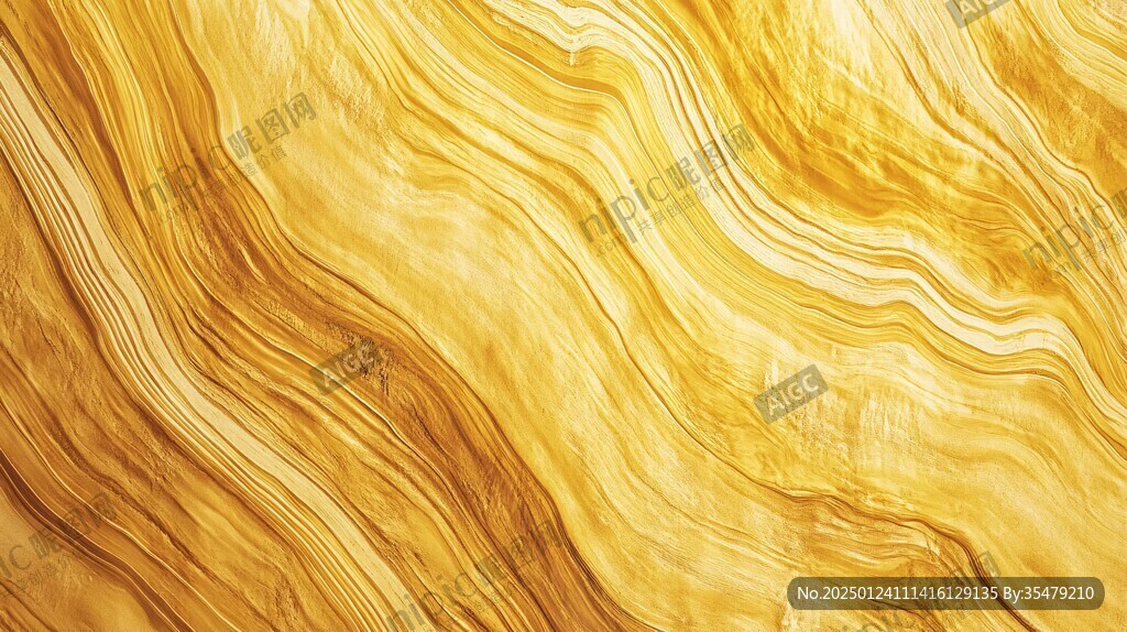 金色抽象流体纹理背景
