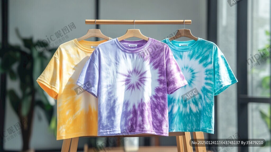 扎染服装印花