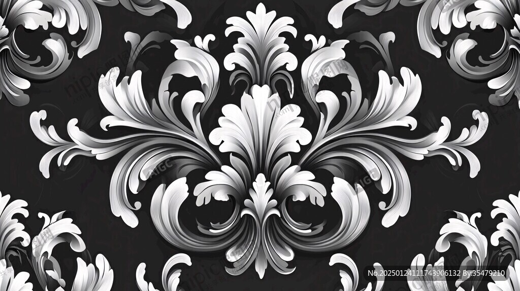 3d欧式花纹底纹