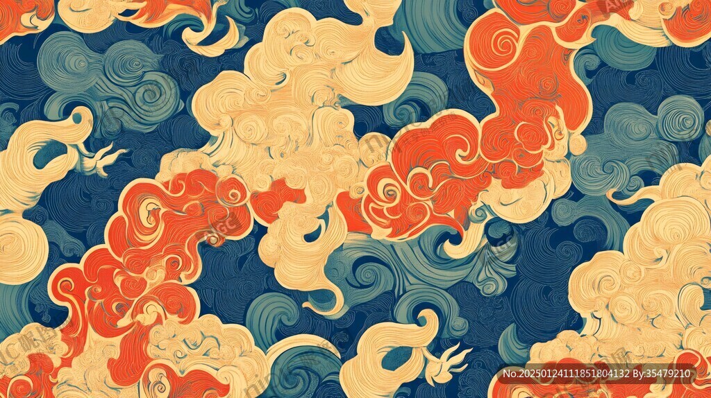 宋代云图高端云纹装饰