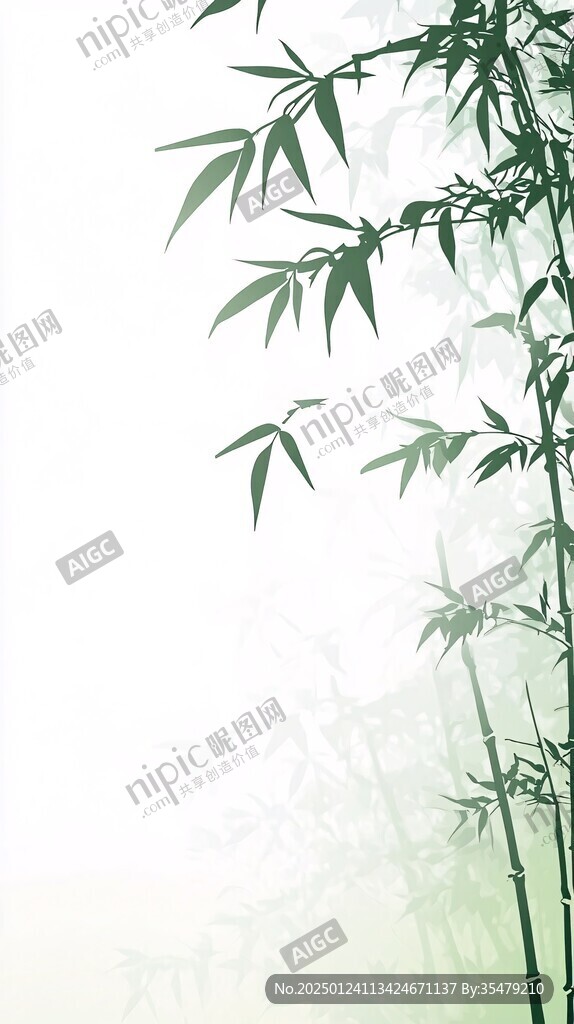 竹林移门素材