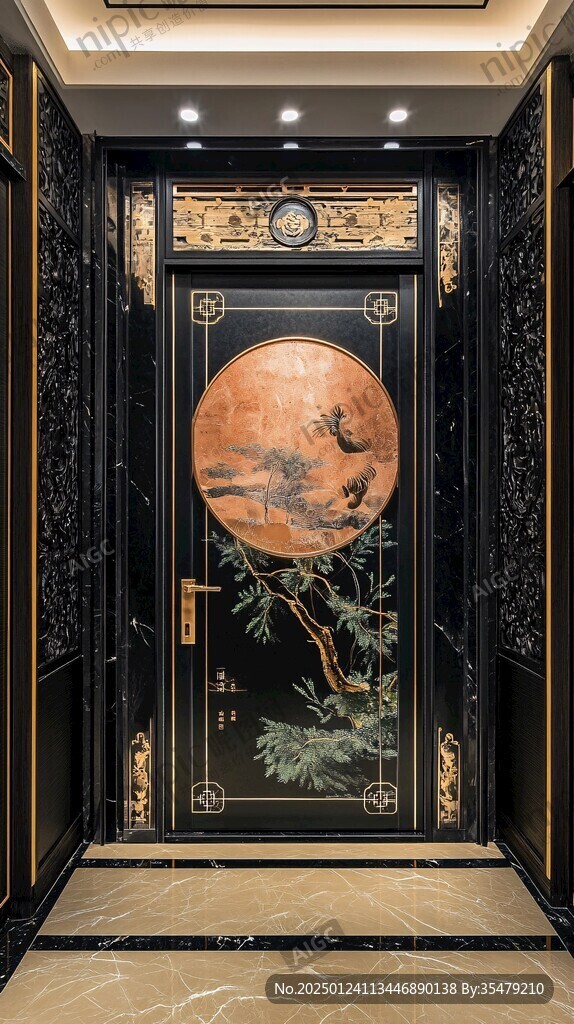 黑金中式