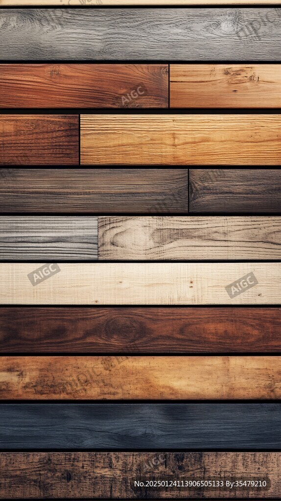 多种颜色木板木材