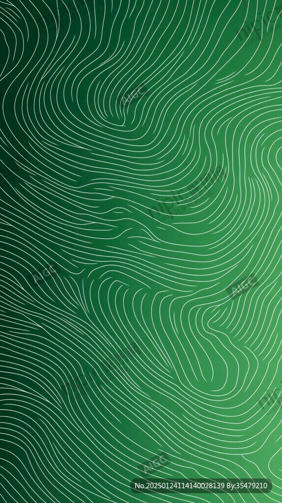 绿色波浪线条背景底纹