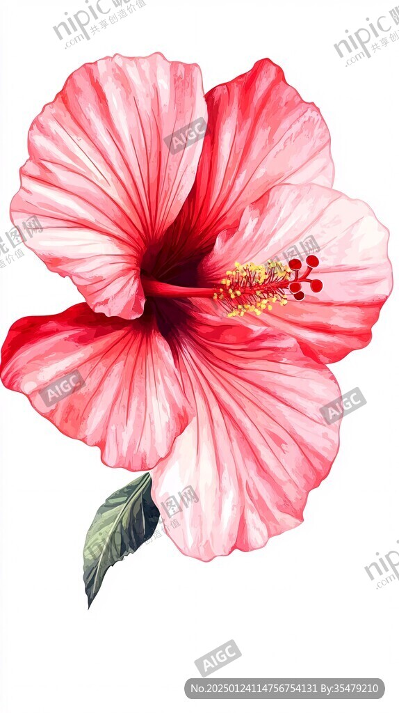 扶桑花插画