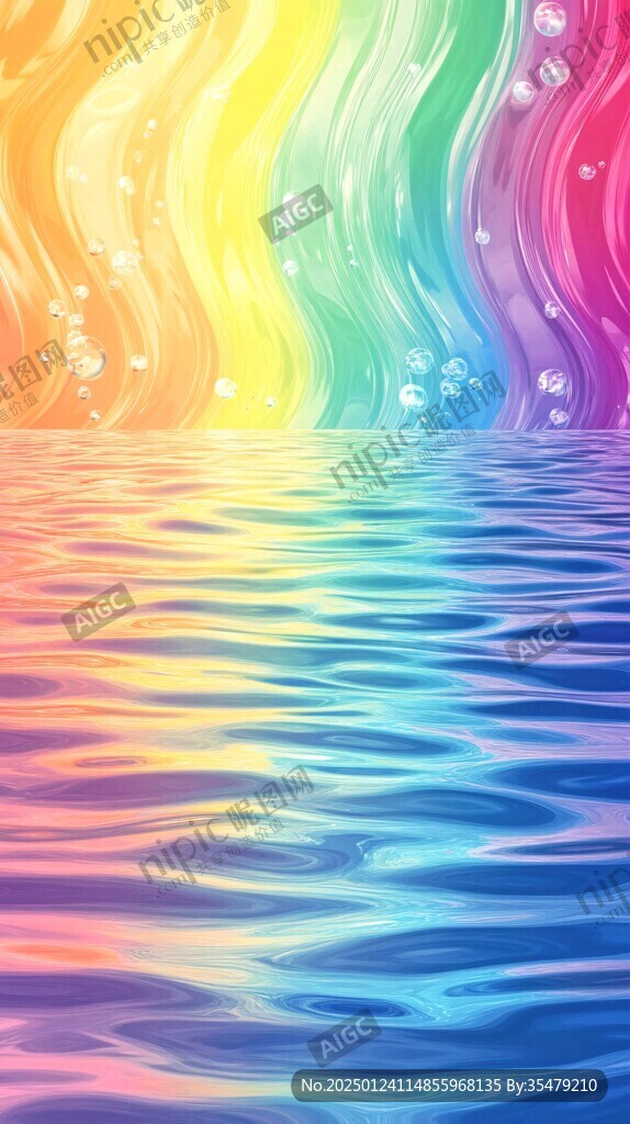 渐变色水面
