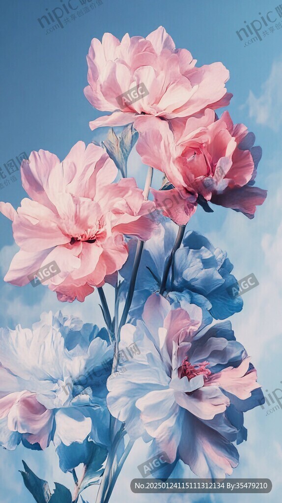 3d立体唯美花卉