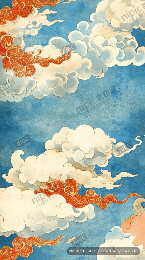 宋代云图高端云纹装饰