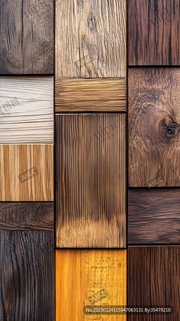 多种颜色木板木材