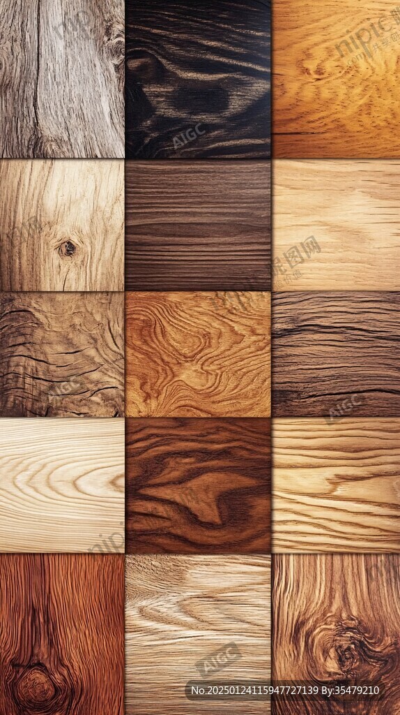多种颜色木板木材