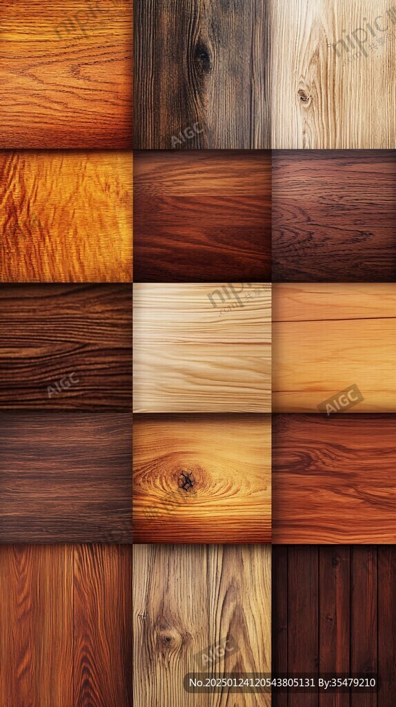 多种颜色木板木材