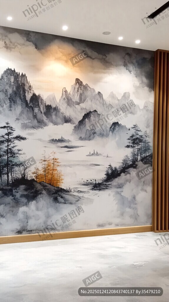 山水画壁纸墙纸