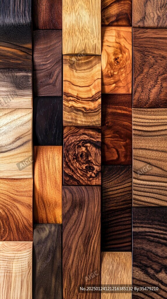 多种颜色木板木材