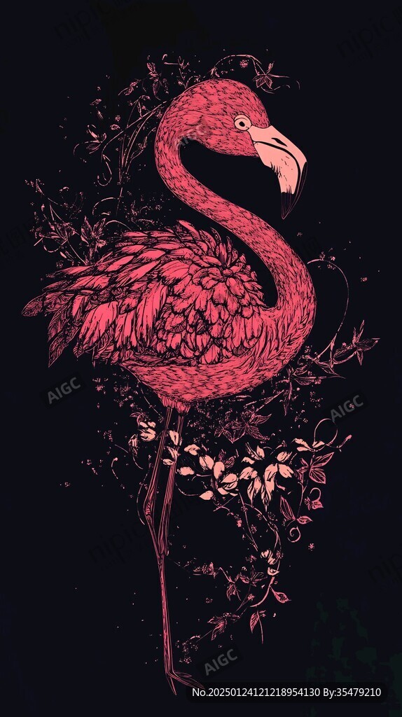 森系火烈鸟