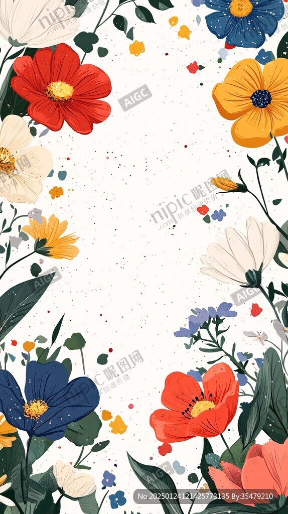 创意花卉背景图