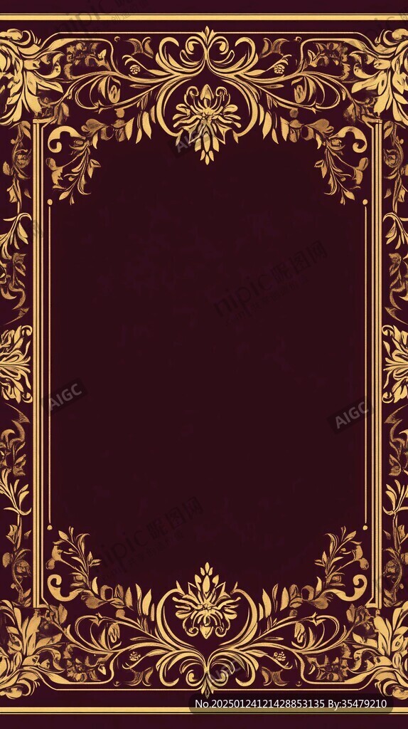 红金色欧式背景