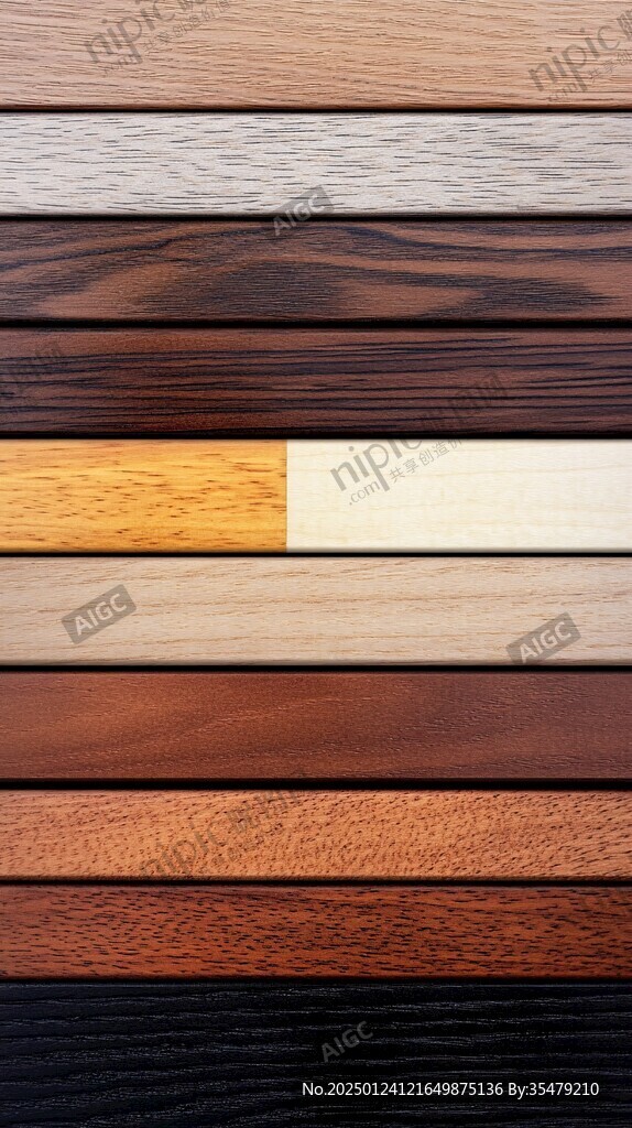 多种颜色木板木材
