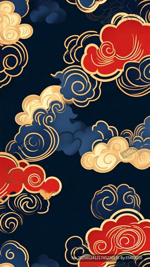 宋代云图高端云纹装饰