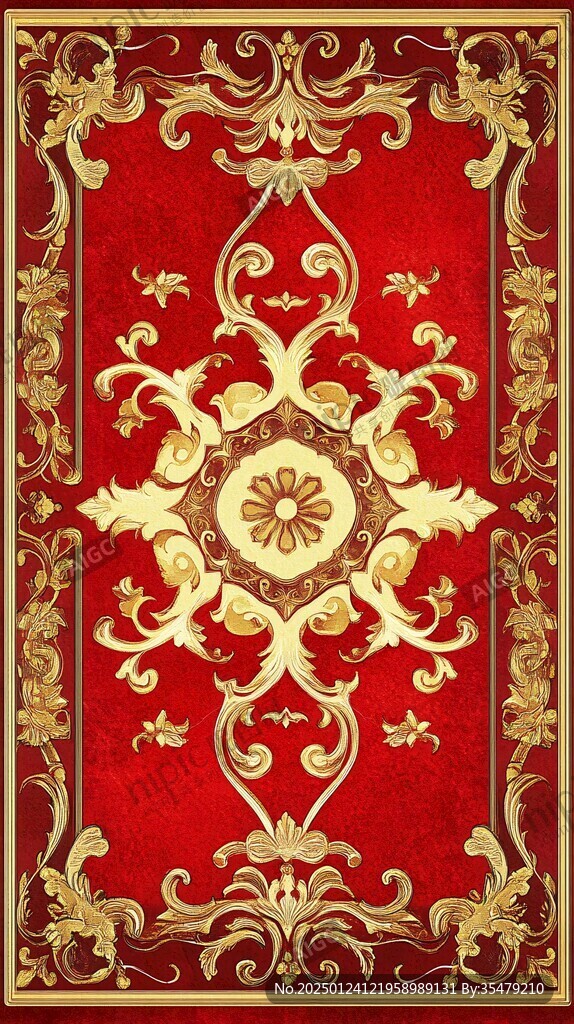 红金色欧式背景