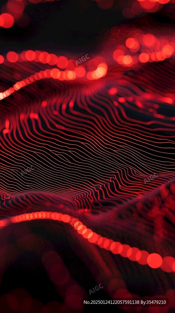 红色科技渐变背景数码