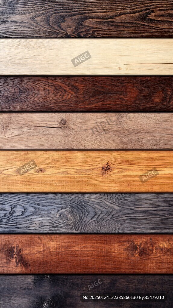 多种颜色木板木材