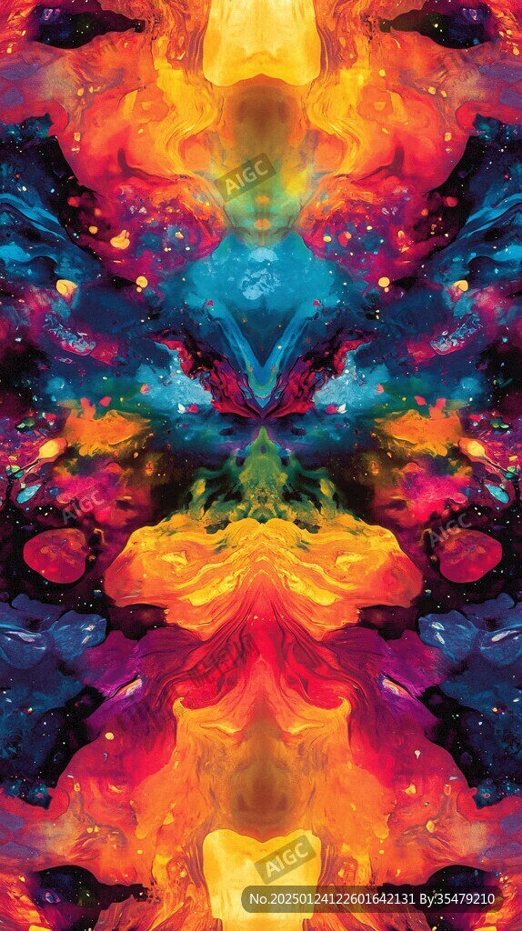 流光意境彩色渲染图案