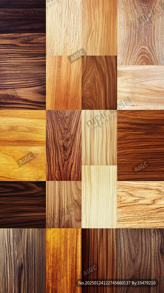 多种颜色木板木材