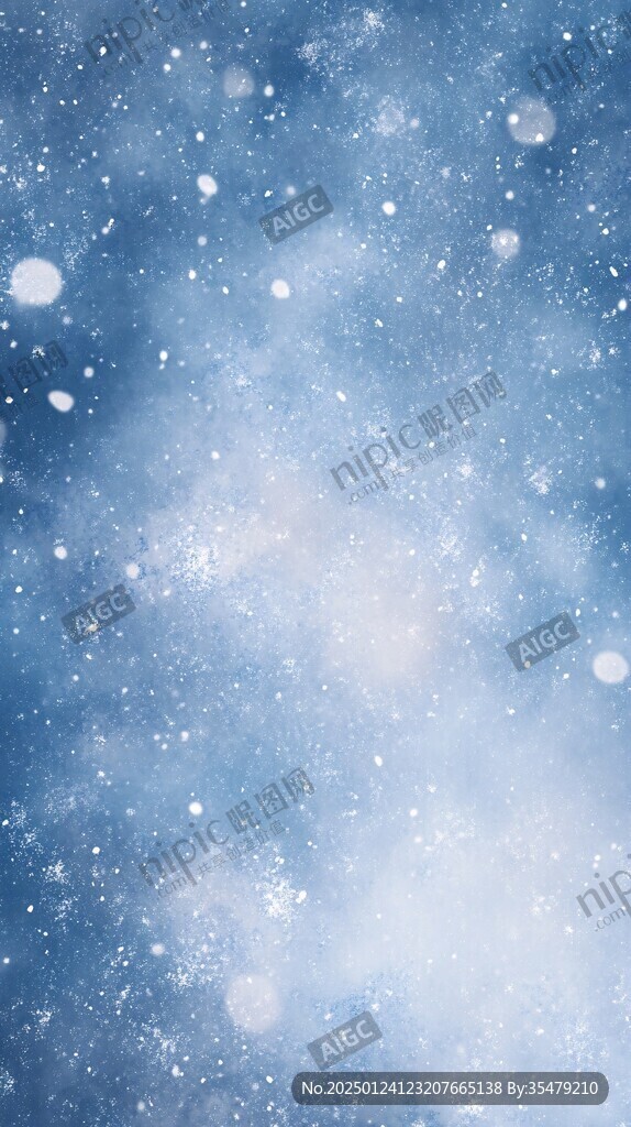 冬季雪地飘雪