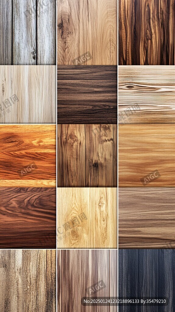 多种颜色木板木材
