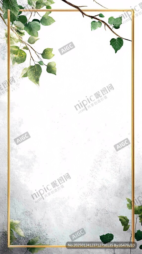 边框底纹树叶背景