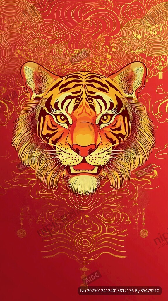 高端虎年插画