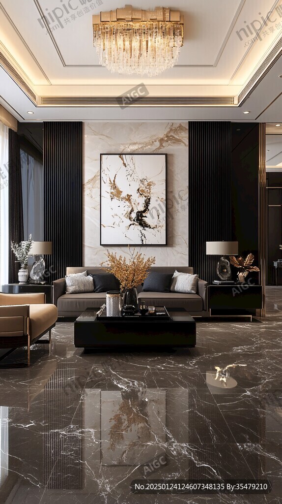 岩板客厅场景素材