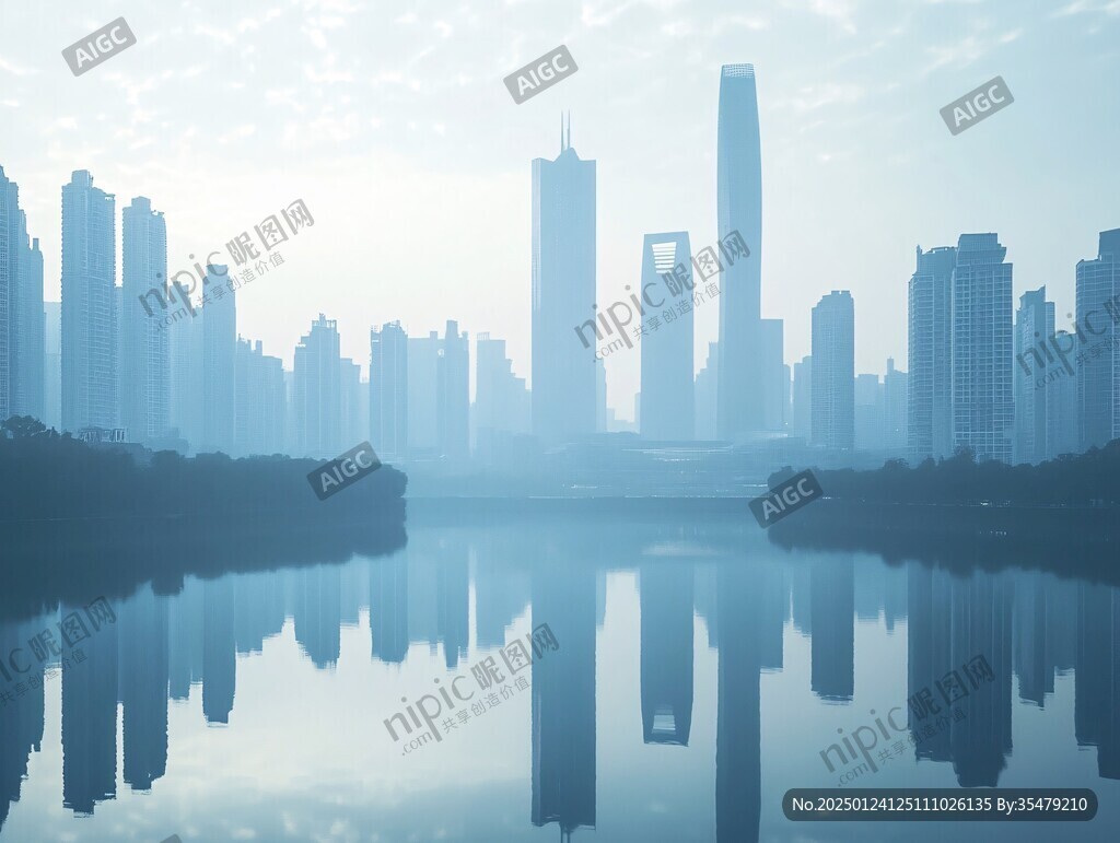 晨雾陆家嘴
